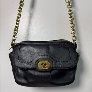 Coach Campbell Turnlock Leather Camera Bag #F24843